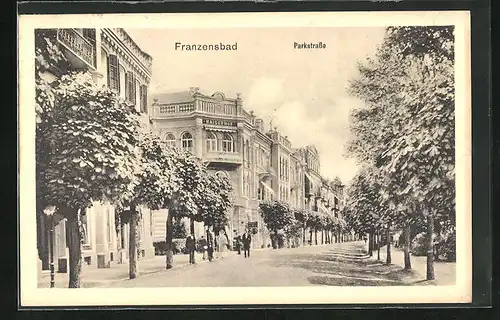 AK Franzensbad, Hotel Kaiserhof an der Parkstrasse