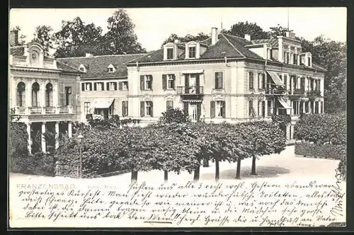 AK Franzensbad, Hotel Kreuz