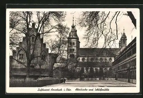 AK Amorbach /Odw., Abteikirche und Schlossmühle