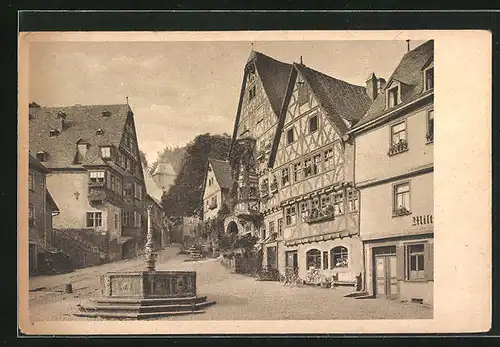 AK Miltenberg a. M., Marktplatz, Schnatterloch