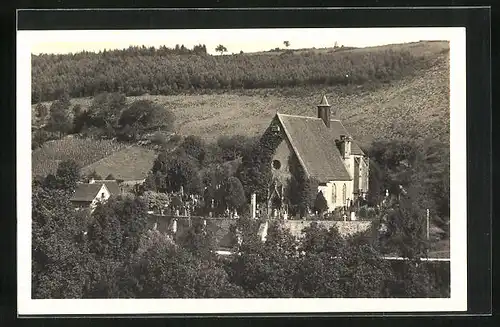 AK Creglingen a. d. Tauber, Herrgottskirche mit Friedhof