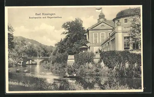 AK Bad Kissingen, Saalepartie mit Regentenbau