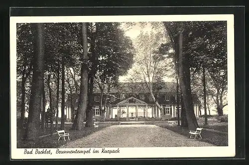 AK Bad Bocklet, Brunnentempel im Kurpark