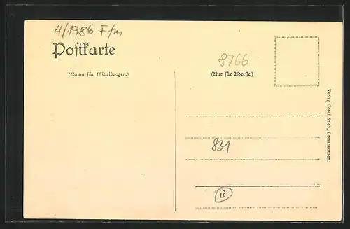 AK Grossheubach, Kloster Engelberg von unten