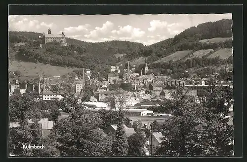 AK Kulmbach /Obfr., Panorama mit Schloss und Kirchen