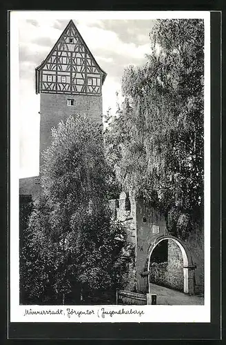 AK Münnerstadt, Jörgentor, Jugendherberge