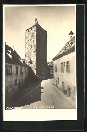 Foto-AK Rothenfels, Burg Rothenfels, Der Bergfried