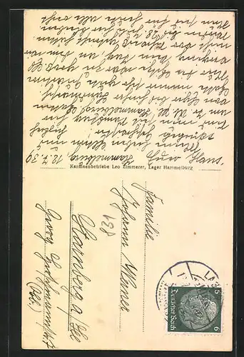 AK Hammelburg / Mainfranken, Totalansicht mit Kirche