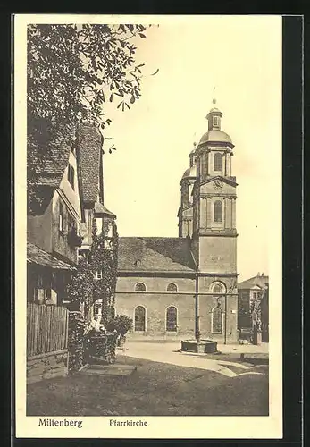 AK Miltenberg a. Main, Partie an der Pfarrkirche