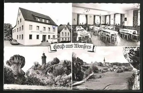 AK Wonsees bei Hollfeld, Gasthof zur goldenen Krone