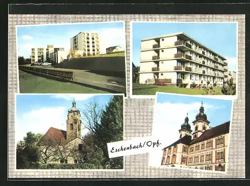 AK Eschenbach /Opf., Altenwohnheim, Bergkirche, Krankenhaus, Kloster Speinshart