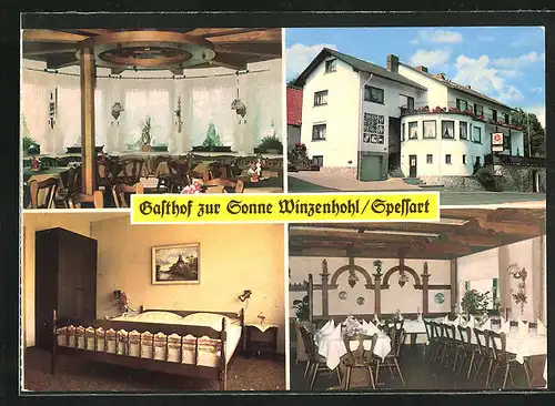 AK Winzenhohl /Spessart, Gasthof zur Sonne