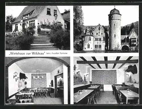 AK Mespelbrunn /Spessart, Gasthaus zur Wildsau