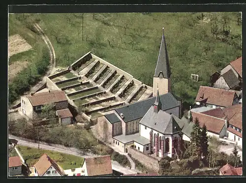 AK Hessenthal /Spessart, Wallfahrtskirche aus der Vogelschau