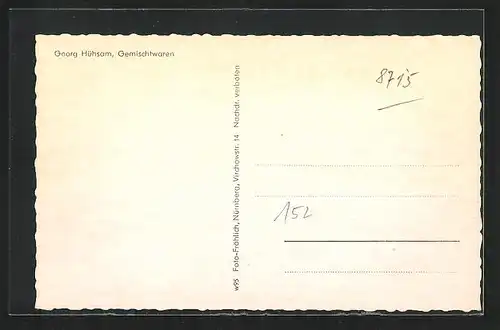 AK Possenheim /Mfr., Strassenpartie mit Kirchblick, Ortsansicht