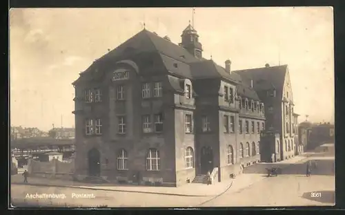 AK Aschaffenburg, Ansicht vom Postamt