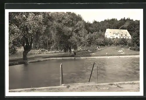 AK Weissenbrunn bei Nbg., Jugendherberge und Naturbad