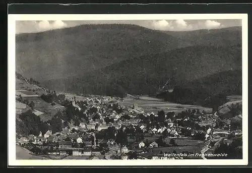 AK Wallenfels, Ortsansicht aus der Vogelschau