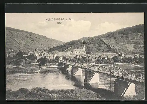 AK Klingenberg a. M., Totalansicht der Ortschaft