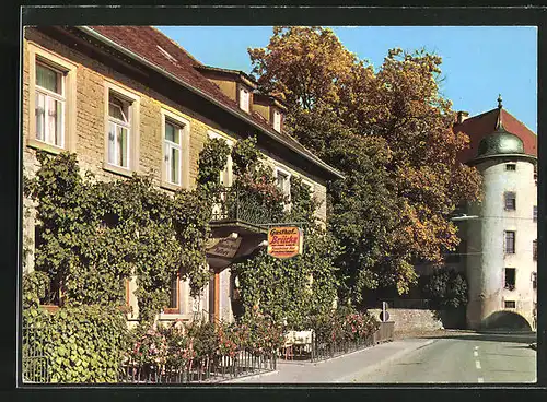 AK Wiesentheid, Gasthof Zru Brücke