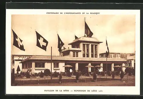 AK Liége, Exposition internationale 1930, Pavillon de la Bière