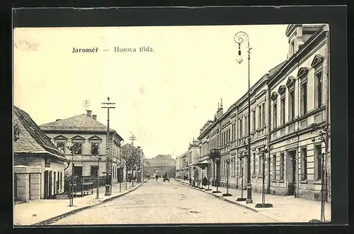 AK Josefstadt / Josefov / Jaromer, Husova trida, Strassenpartie