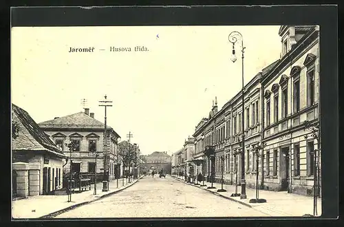 AK Josefstadt / Josefov / Jaromer, Husova trida, Strassenpartie, Hostinec