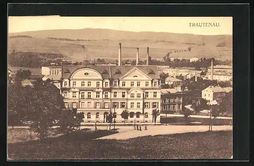 AK Trautenau / Trutnov, Gebäudeansicht