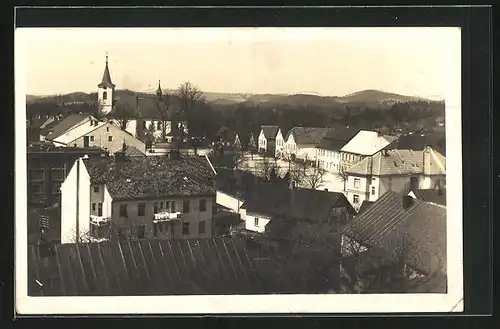 AK Novy Hradek, Namesti, Kostel