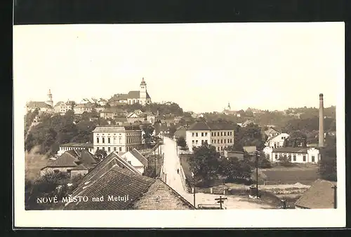 AK Nové Mesto n. Metují, Hauptstrasse durch die Stadt