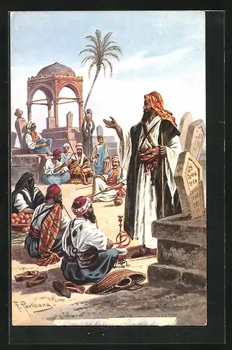 Künstler-AK Friedrich Perlberg: Der Märchen-Erzähler