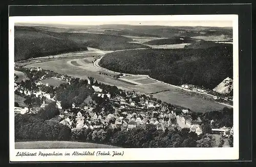 AK Pappenheim im Altmühltal, Panorama mit Umland