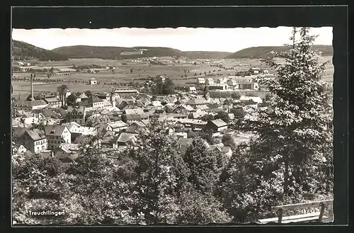 AK Treuchtlingen, Blick auf die Stadt vom Wanderweg aus