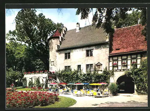 AK Aschach bei Bad Kissingen, Schloss Café Aschach