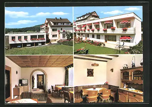 AK Bad Bocklet, Gasthaus Rhönlust, Rhönstrasse 9, Innenansichten