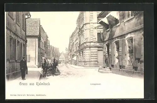 AK Kulmbach, Strassenpartie der Langgasse