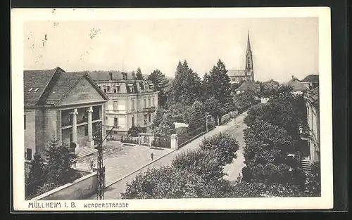 AK Müllheim i. B., Villen an der Werderstrasse