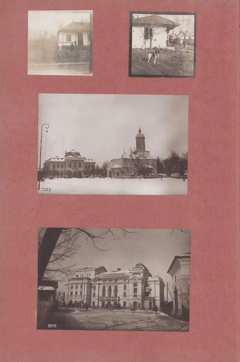 Fotoalbum 1.WK, Ansicht Rumänien, Suraia, Curtea de Arges, 286 Fotografien Deutsche Soldaten im Kriegseinsatz, 34 x 22cm 32