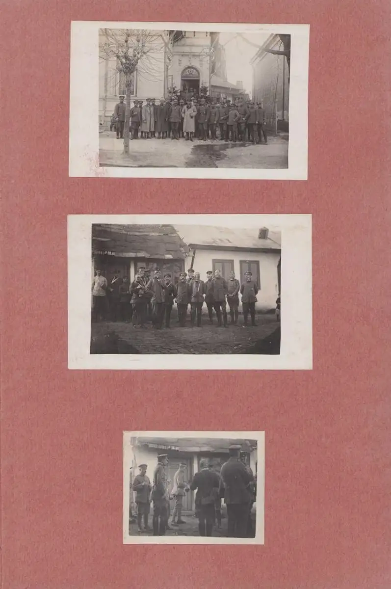 Fotoalbum 1.WK, Ansicht Rumänien, Suraia, Curtea de Arges, 286 Fotografien Deutsche Soldaten im Kriegseinsatz, 34 x 22cm 35