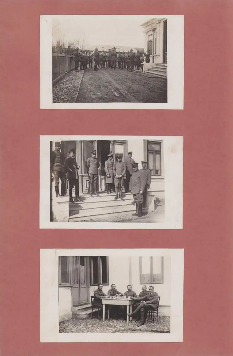 Fotoalbum 1.WK, Ansicht Rumänien, Suraia, Curtea de Arges, 286 Fotografien Deutsche Soldaten im Kriegseinsatz, 34 x 22cm 36
