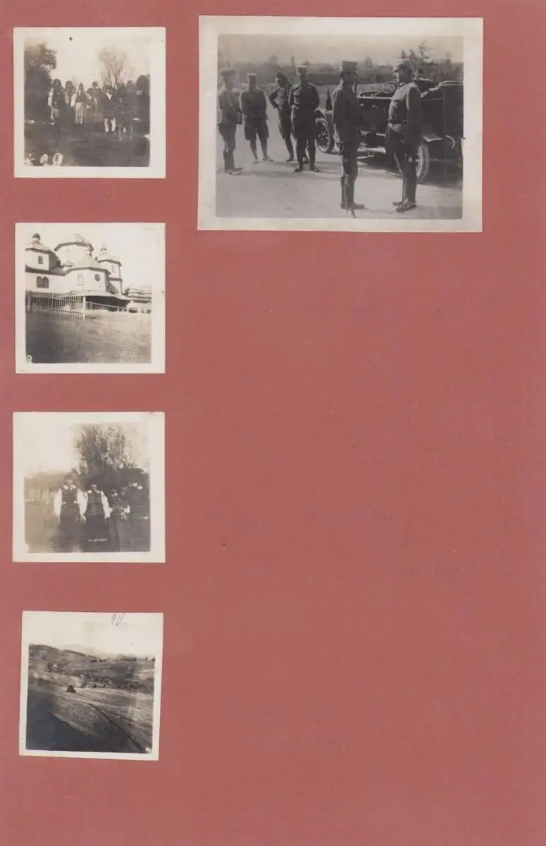 Fotoalbum 1.WK, Ansicht Rumänien, Suraia, Curtea de Arges, 286 Fotografien Deutsche Soldaten im Kriegseinsatz, 34 x 22cm 4