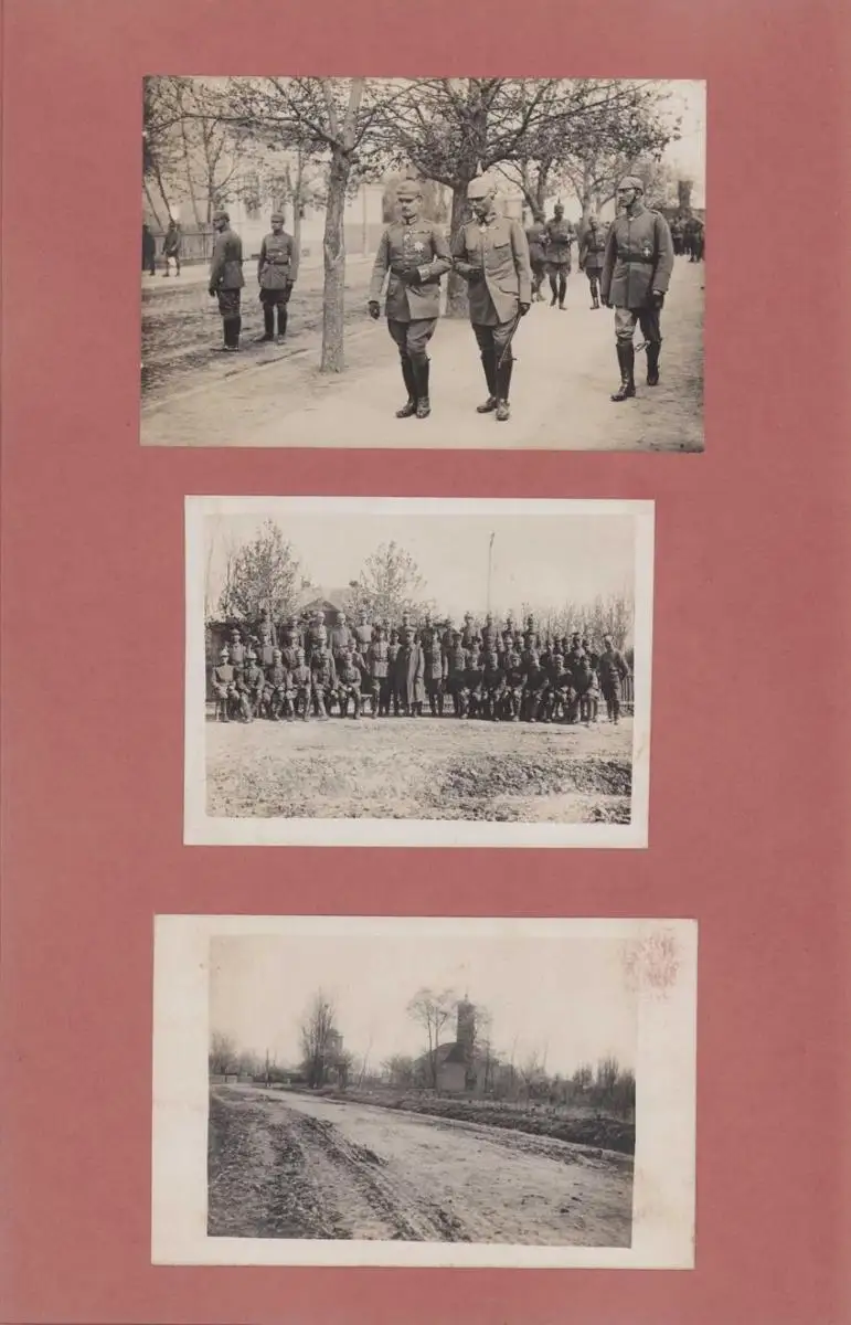 Fotoalbum 1.WK, Ansicht Rumänien, Suraia, Curtea de Arges, 286 Fotografien Deutsche Soldaten im Kriegseinsatz, 34 x 22cm 44
