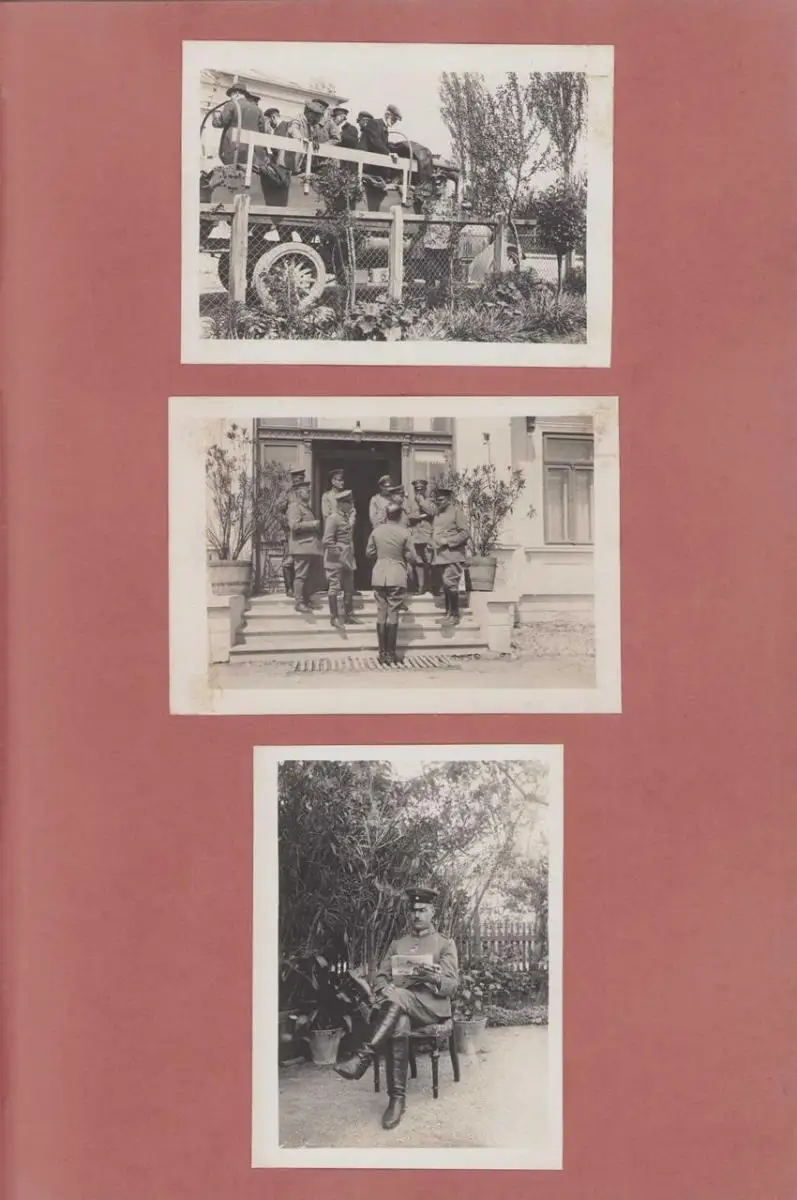 Fotoalbum 1.WK, Ansicht Rumänien, Suraia, Curtea de Arges, 286 Fotografien Deutsche Soldaten im Kriegseinsatz, 34 x 22cm 45