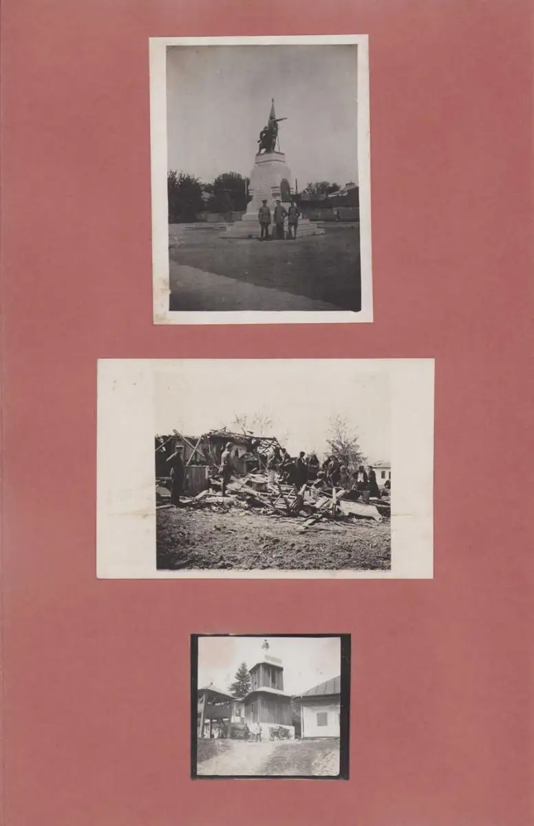 Fotoalbum 1.WK, Ansicht Rumänien, Suraia, Curtea de Arges, 286 Fotografien Deutsche Soldaten im Kriegseinsatz, 34 x 22cm 50