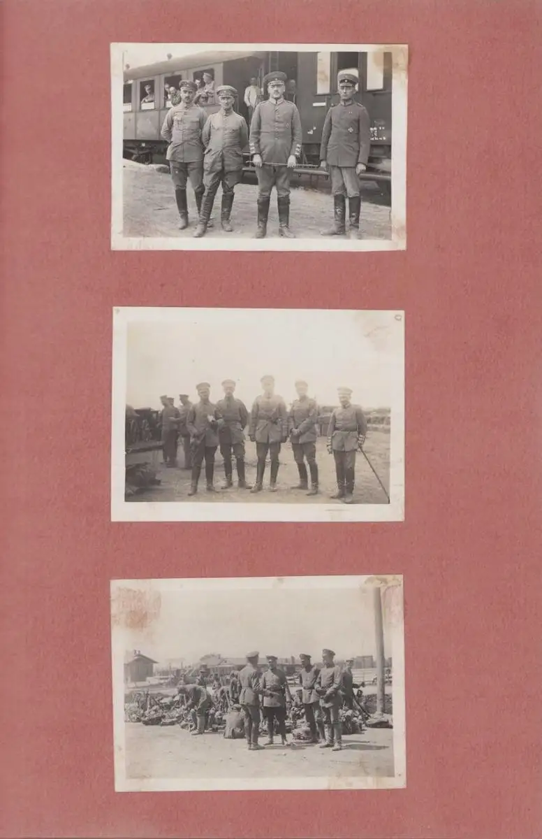 Fotoalbum 1.WK, Ansicht Rumänien, Suraia, Curtea de Arges, 286 Fotografien Deutsche Soldaten im Kriegseinsatz, 34 x 22cm 67