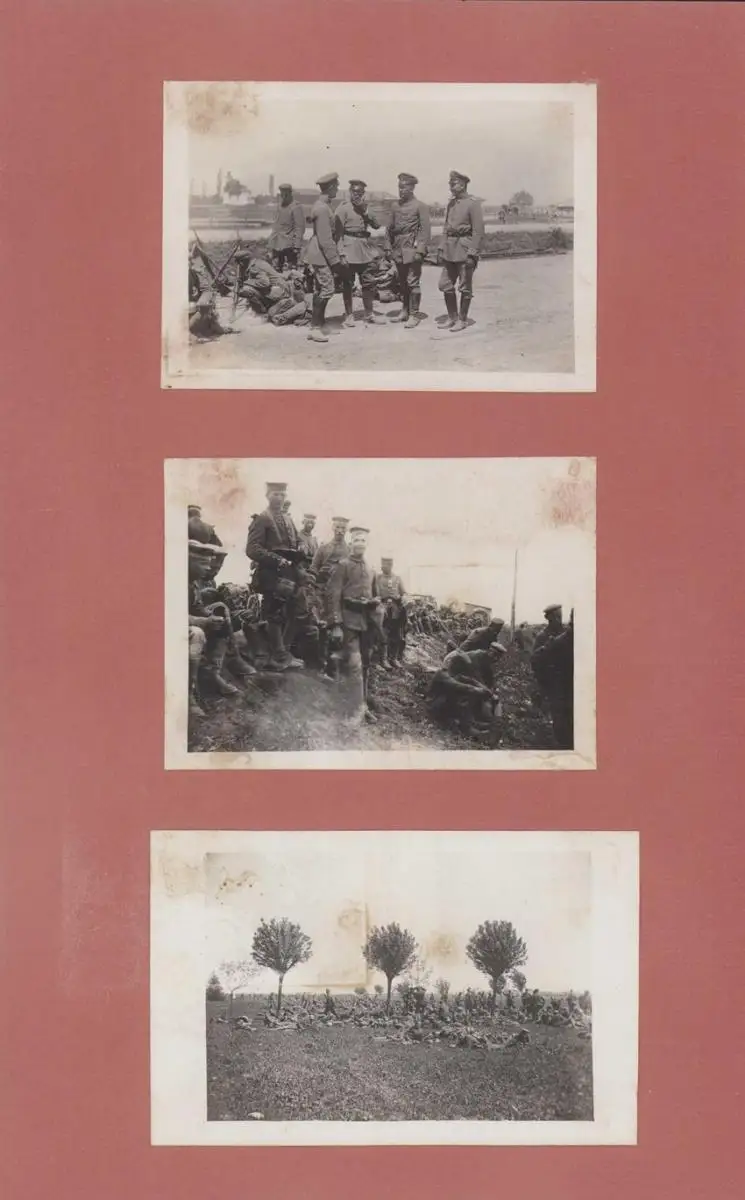 Fotoalbum 1.WK, Ansicht Rumänien, Suraia, Curtea de Arges, 286 Fotografien Deutsche Soldaten im Kriegseinsatz, 34 x 22cm 68