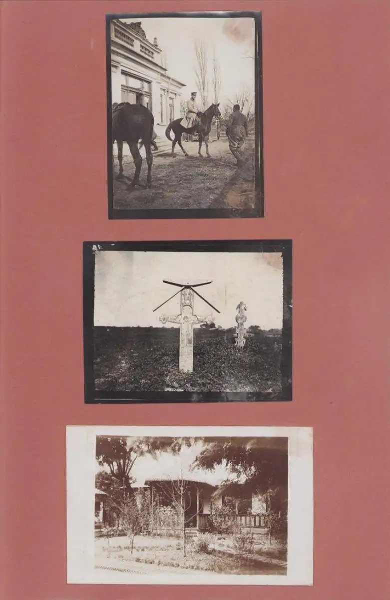 Fotoalbum 1.WK, Ansicht Rumänien, Suraia, Curtea de Arges, 286 Fotografien Deutsche Soldaten im Kriegseinsatz, 34 x 22cm 73