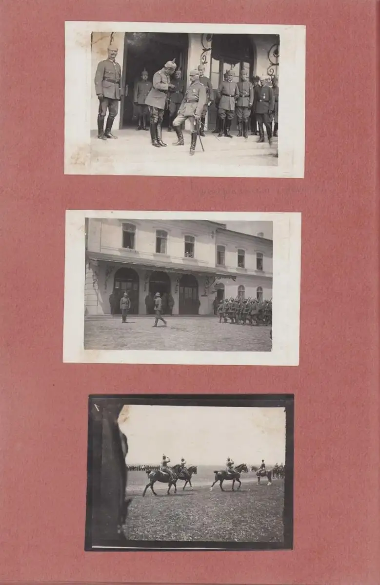 Fotoalbum 1.WK, Ansicht Rumänien, Suraia, Curtea de Arges, 286 Fotografien Deutsche Soldaten im Kriegseinsatz, 34 x 22cm 74