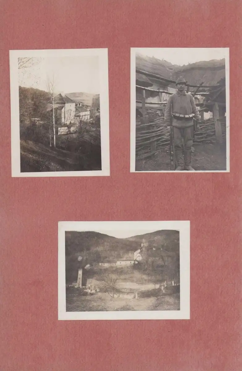 Fotoalbum 1.WK, Ansicht Rumänien, Suraia, Curtea de Arges, 286 Fotografien Deutsche Soldaten im Kriegseinsatz, 34 x 22cm 8