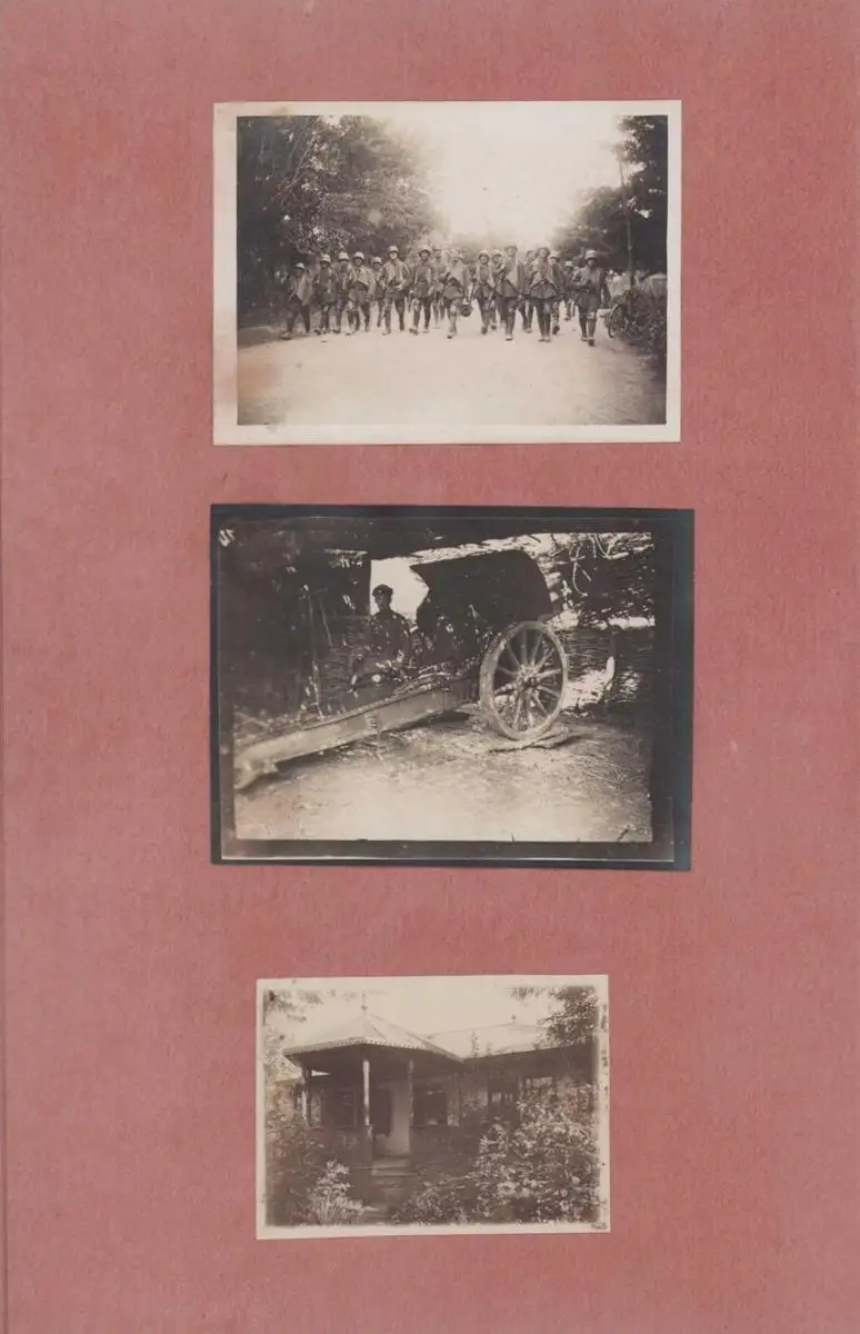 Fotoalbum 1.WK, Ansicht Rumänien, Suraia, Curtea de Arges, 286 Fotografien Deutsche Soldaten im Kriegseinsatz, 34 x 22cm 85